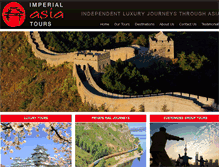 Tablet Screenshot of imperialasiatours.com